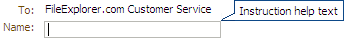inputComponent with instruction help