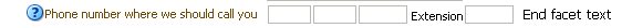 End facet text