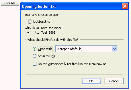 File download dialog