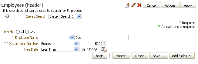 Query Component in Compact Mode