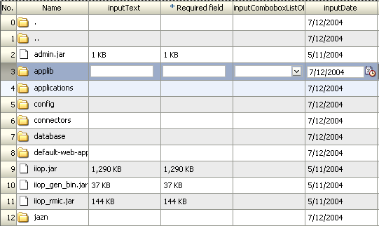 Table allows only one row to be edited at a time