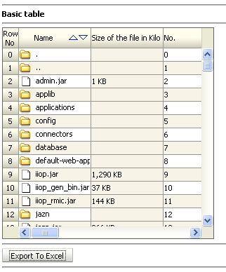 Command button will allow data to be exported