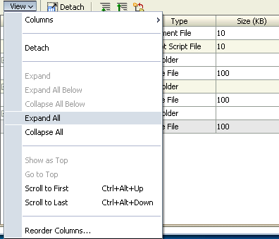 panelCollection holds menus and toolbar