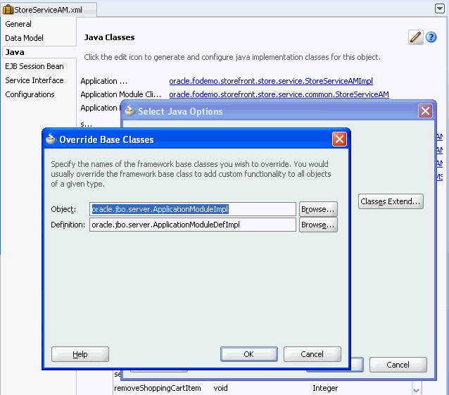 Extends dialog with custom base class