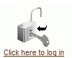 Page with a log in link