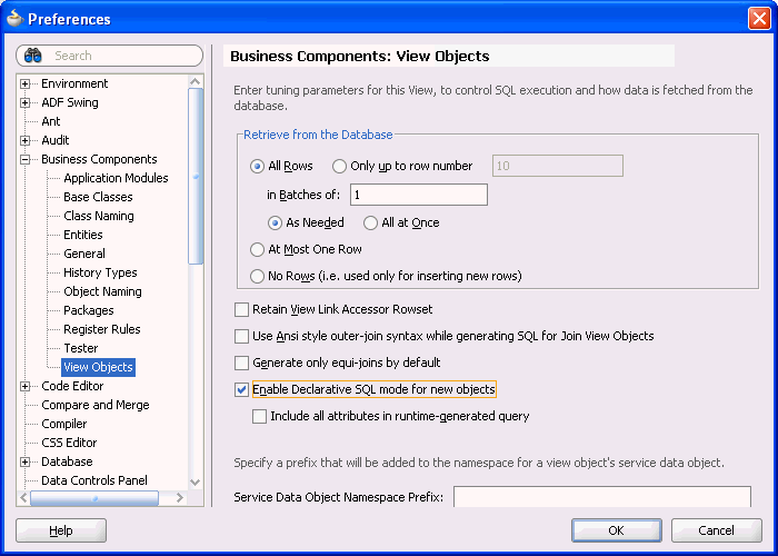 Image of View Object editor