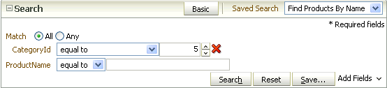 Delete search criteria