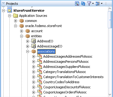 Image of Application Navigator after association refactoring