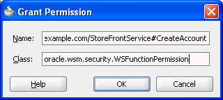 Dialog to create an application role