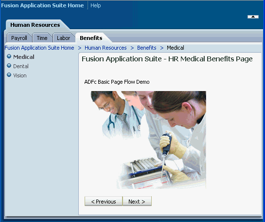 Benefits page.