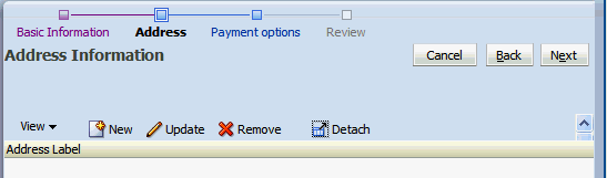 FOD customer registration address creation task