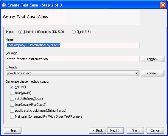 Setting up test case.