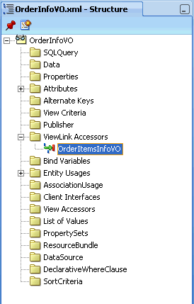Image of Structure window showing details for users