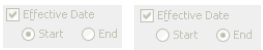 Effective dated view object attribute enabled.