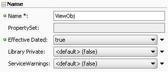 Effective dated view object enabled.