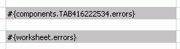 Shows EL expressions that return error messages