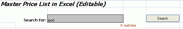 Runtime view of a form in an integrated Excel workbook