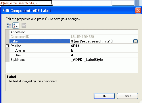 The ADF Label Component