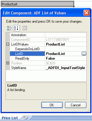 ADF List of Values Component