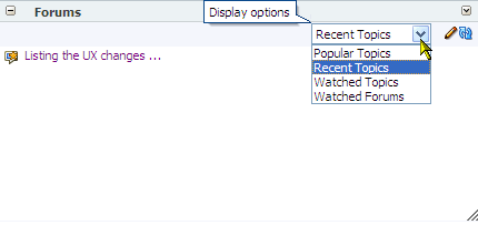 Forums task flow