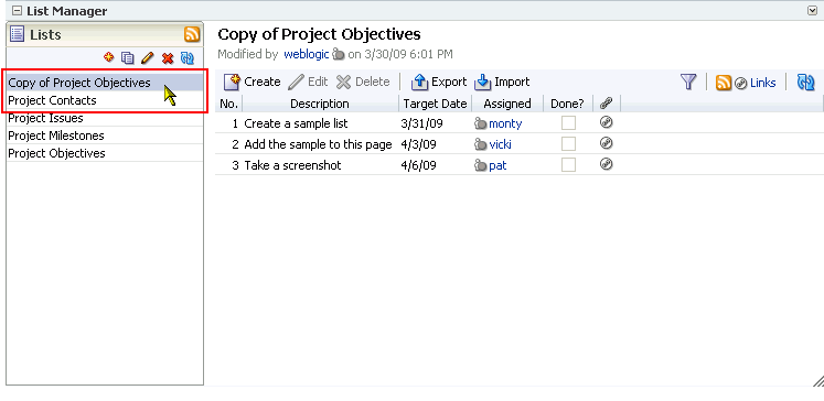 A list copy