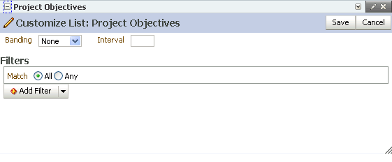 Customize List mode in List Viewer task flow
