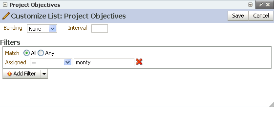 Customize List mode in List Viewer task flow