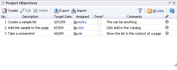 List Viewer task flow