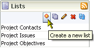 Create a new list icon