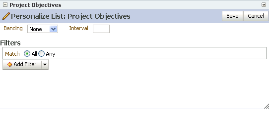 Personalize List mode in List Viewer task flow
