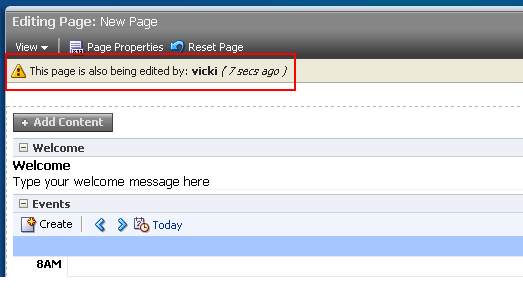 Concurrency warning in Oracle Composer