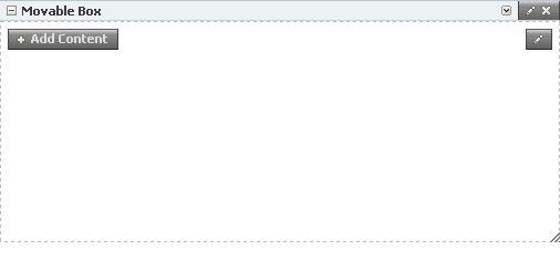 Movable Box layout component