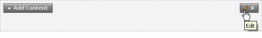 Edit icon on a layout component