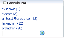 Contributor box on Search Results page