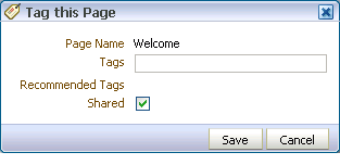 Tag this Item dialog box