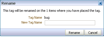 Rename dialog box