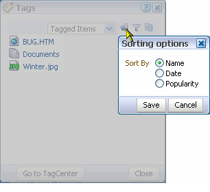Settings dialog box