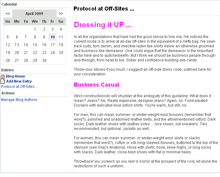 Blog entry