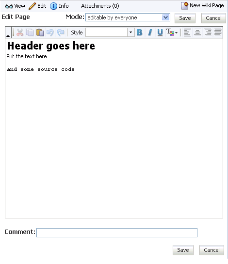 SimpleHTMLPage template