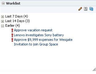 Worklist task flow