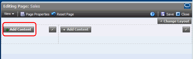 Adding content to the page