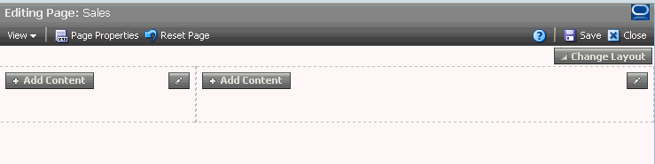 Sales page in edit mode