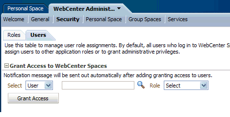 Assigning users to roles