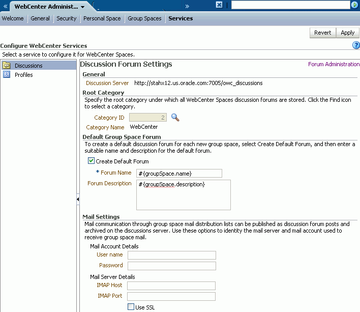 Setting Discussion Forum Options