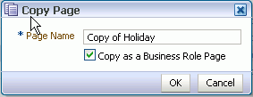 Naming a Copied Page