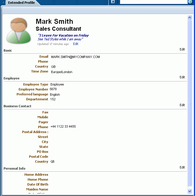 Personal Profile