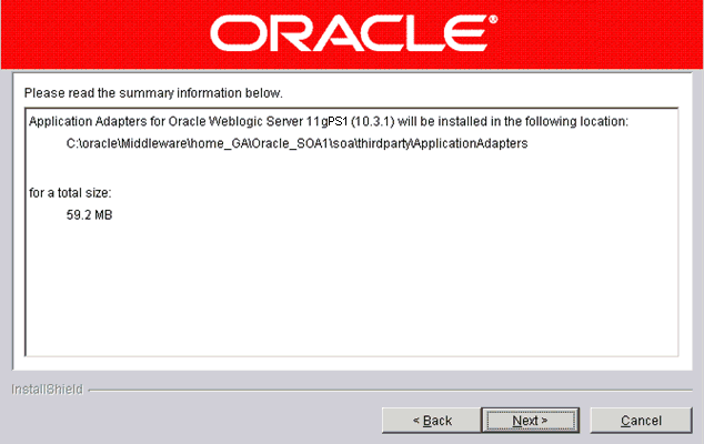Summary screen