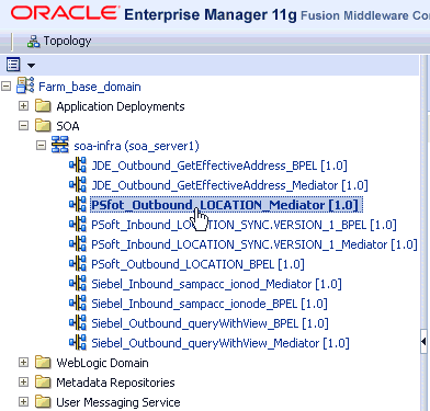 Oracle Enterprise Manager console