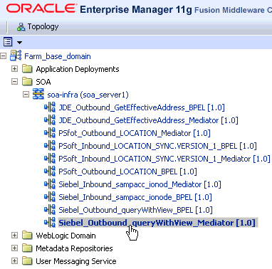 Oracle Enterprise Manager console