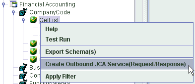 Right-click BAPI_COMPANYCODE_GETDETAIL node